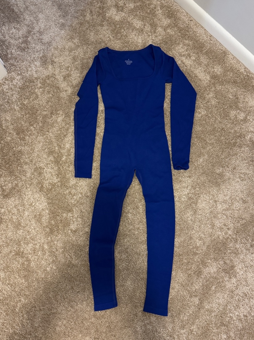 Women’s Long Sleeve One-Piece Jumpsuit in Royal Blue
